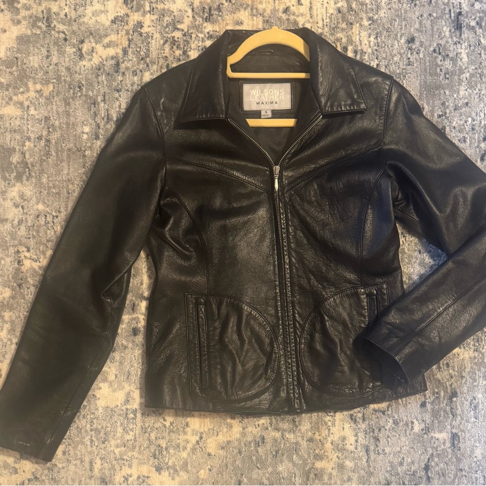 Wilson Women's Classic Black Leather Jacket